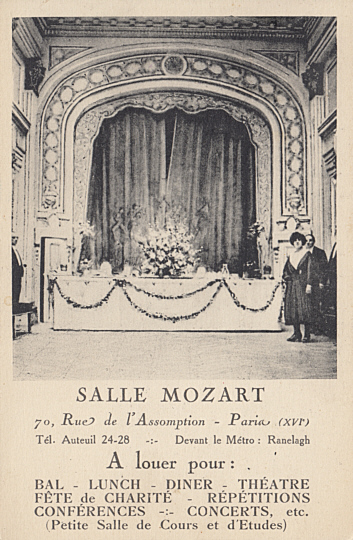 Paris: Salle Mozart