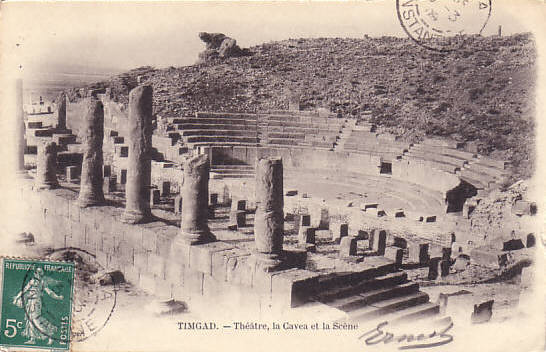 افتراضي رحلة إلى مدينة تيمقاد الأثرية بالجزائر  Dz_timgad_theatreromain